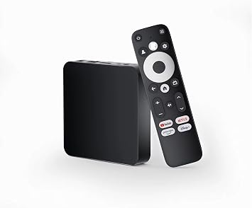 Phantom Dcolor GD2 Android Certified TV 4K Streamer Media Player Box Voice Assistant Remote Chromecast Built-In Smart Home Control WiFi Netflix Prime Video Play Store HDR10 Dolby Audio 32GB