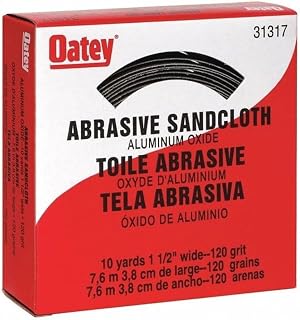 Oatey Abrasive Roll,1-1/2"Wx 30 ft.L,120G,Blue 31317-1 Each