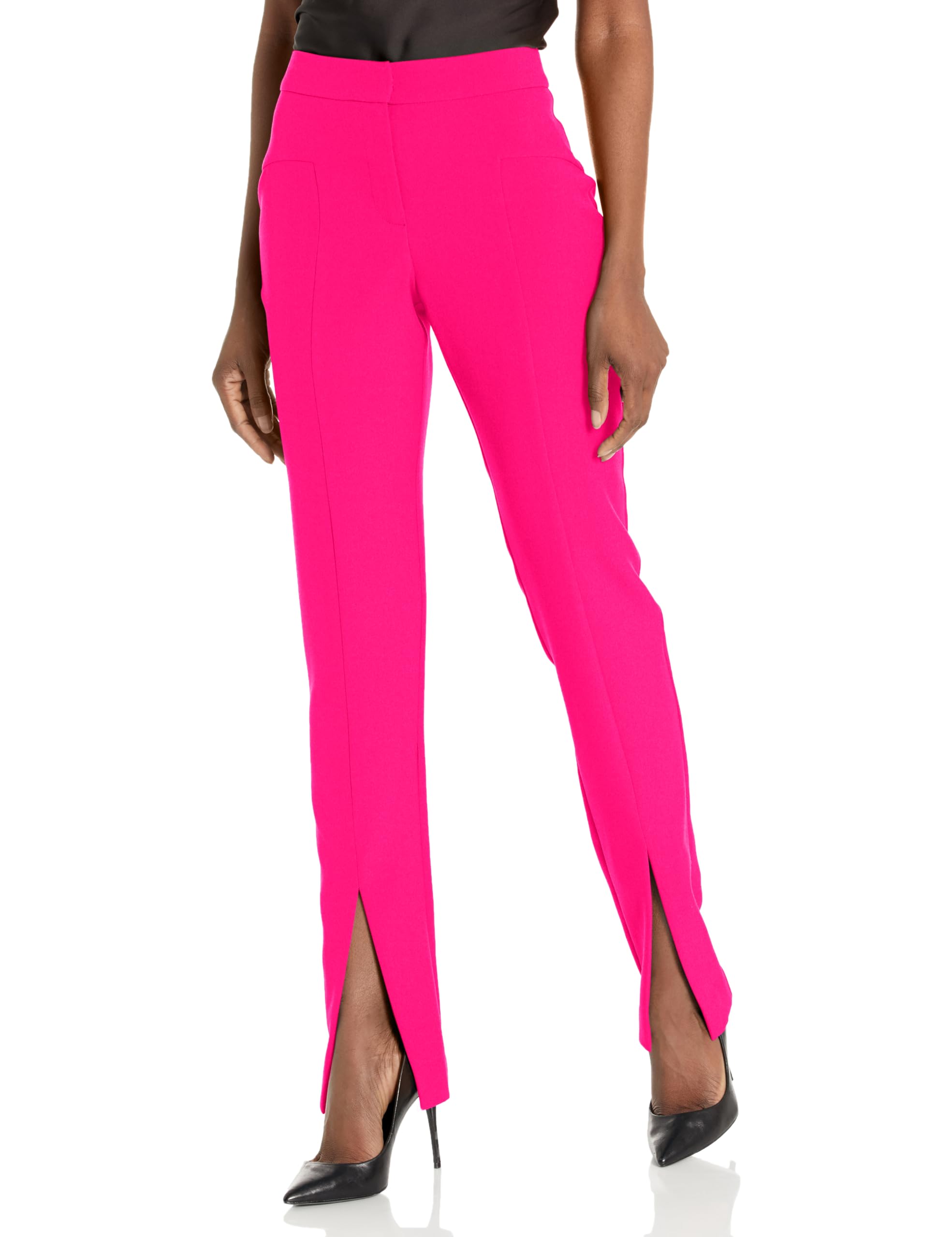 Trina Turk Womens Front Slit Pants