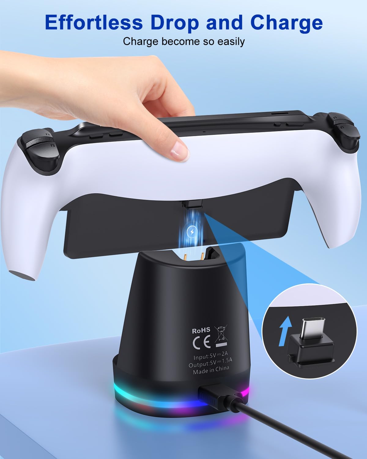 Amazon.co.jp: PlayStationポータルリモートプレーヤー用磁気充電