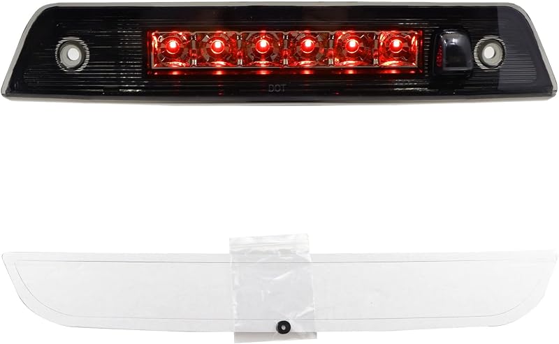 Luz de freio elevada LED Gubebaili para Jeep Grand Cherokee 2005 a 2010 – Lente fumê e carcaça cromada