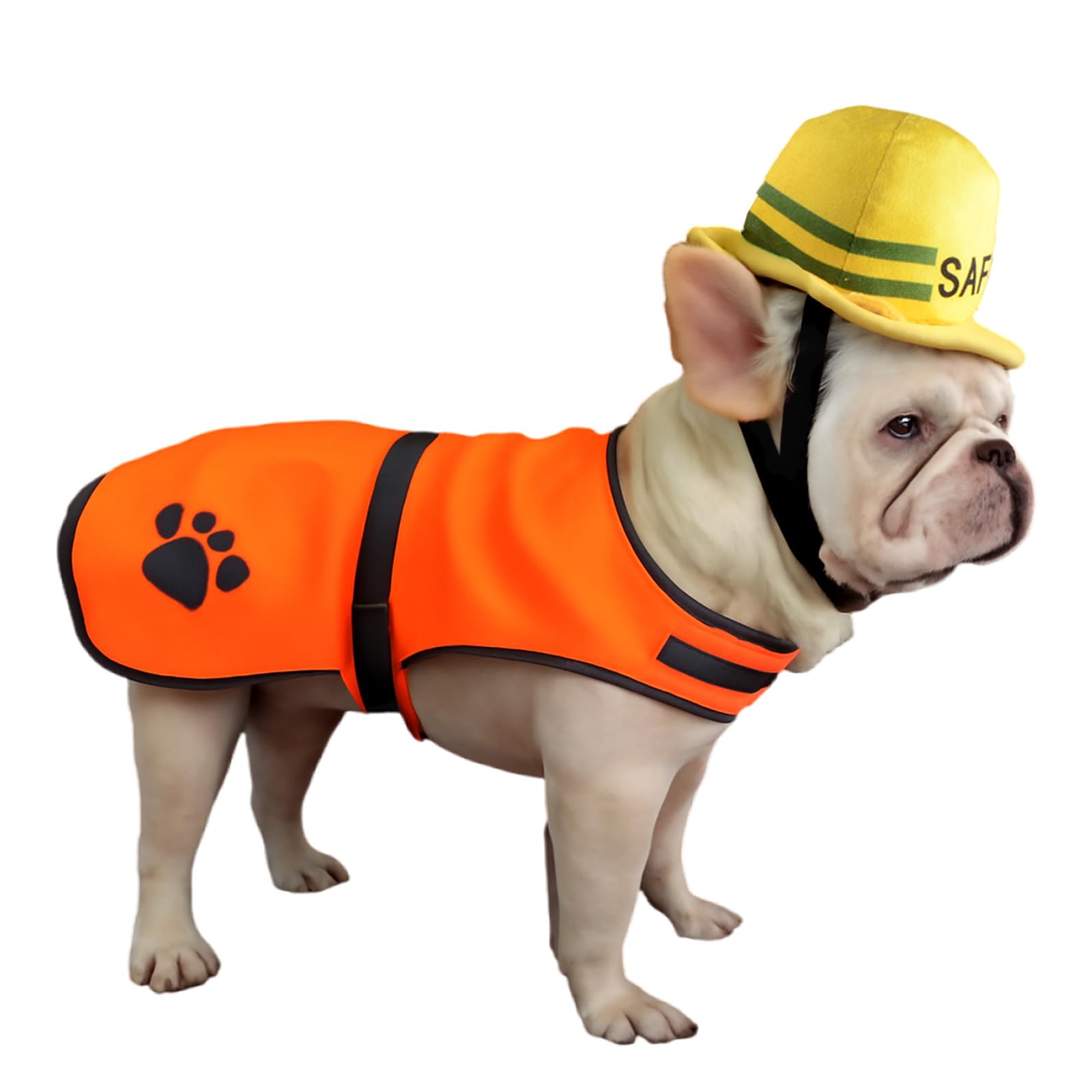 Costume de construction pour chien idéal pour Halloween et fêtes déguisées