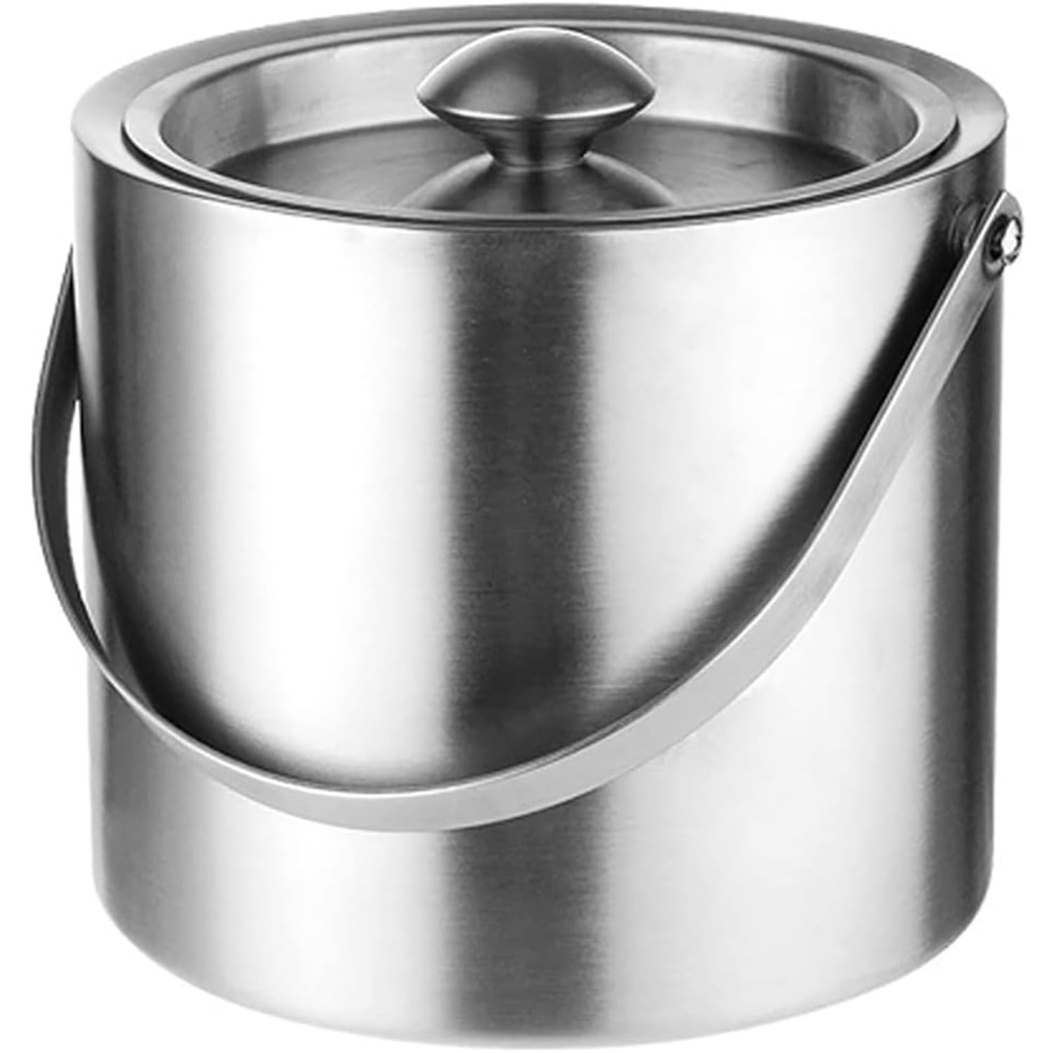 Amazon｜業務用 バー用品 氷入れ二重構造 ハンドルとフタ付き アイス