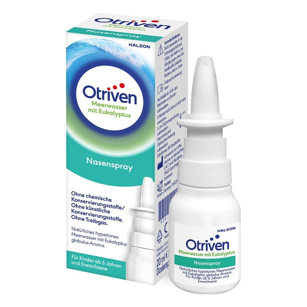 OTRIVEN Nasenspray mit Meerwasser und Eukalyptus, 20 ml