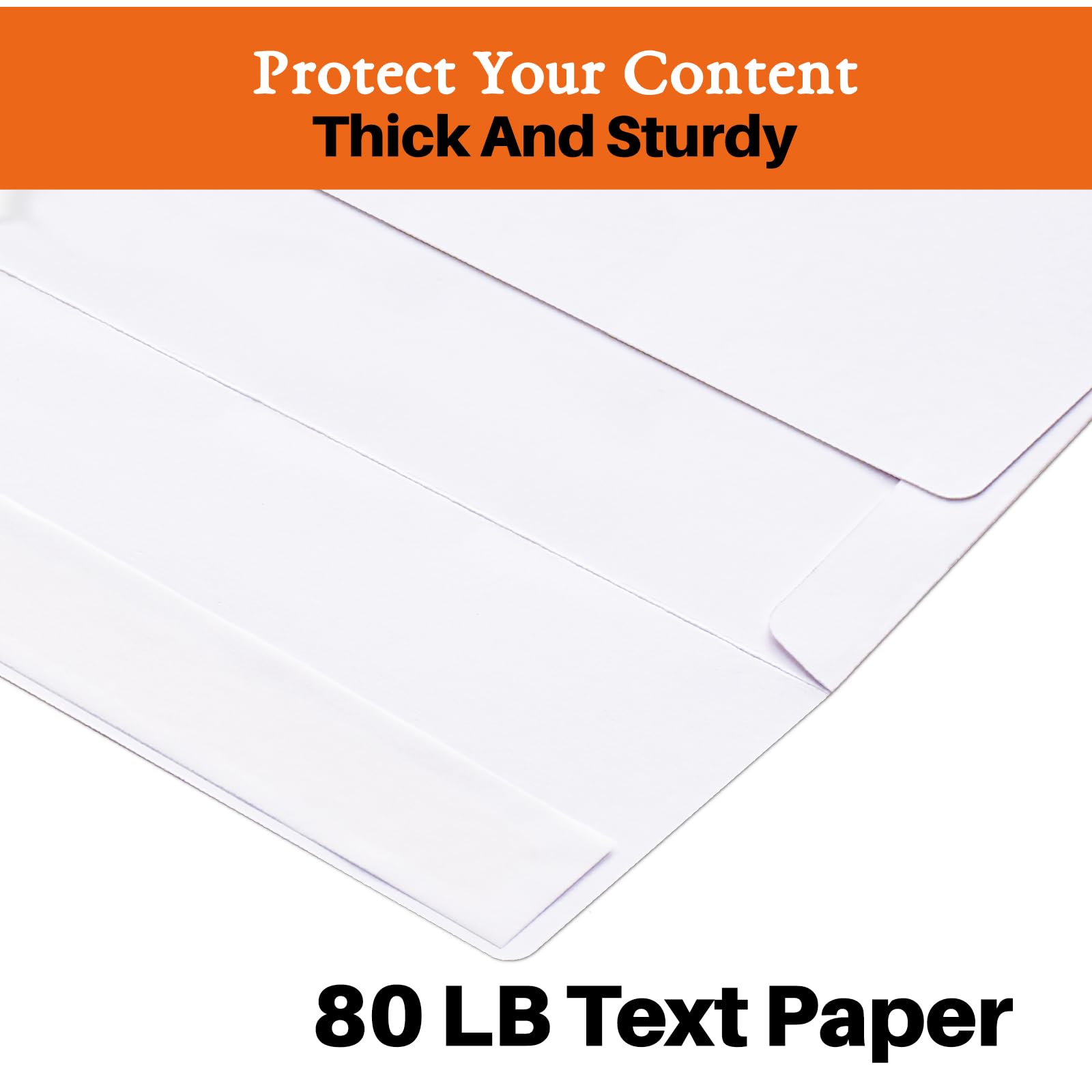 A7 Printable White Envelopes 5X7 100 Pack - Quick Self Seal,for