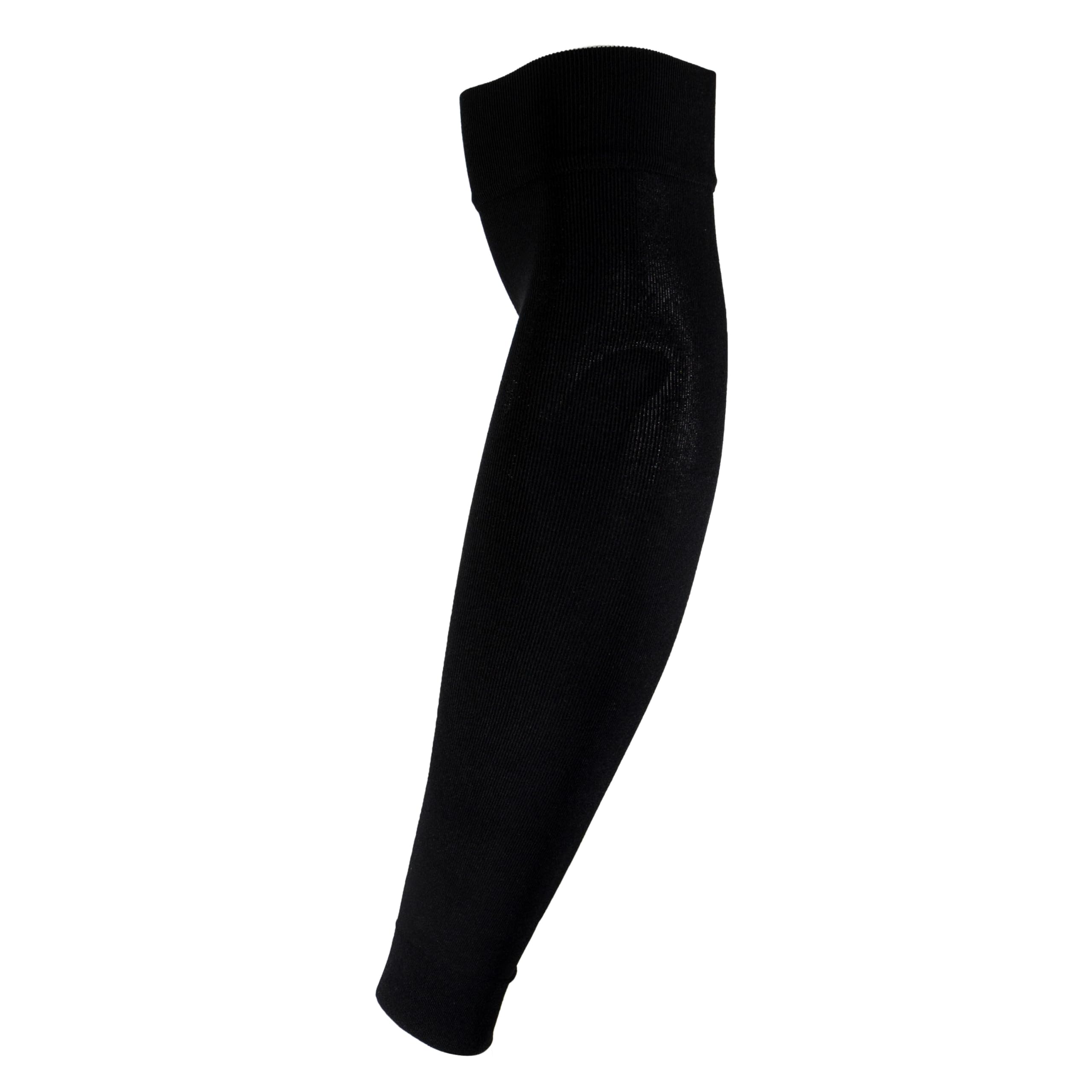 NuVein 15-20 mmHg Compression Lymphedema Arm Sleeve, Medical Support for Post Surgical Swelling Recovery, Black, Large