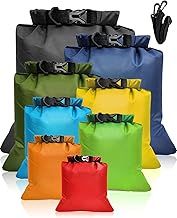 Victoper Waterproof Dry Bag Set 8 Pcs, Lightweight Large Capacity Ripstop Dry Bags Waterproof in 12L 10L 8L 5L 3.5L 3L 2.5L 1.5L Organizer Storage Bags for Outdoor Hiking Camping Fishing Cycling