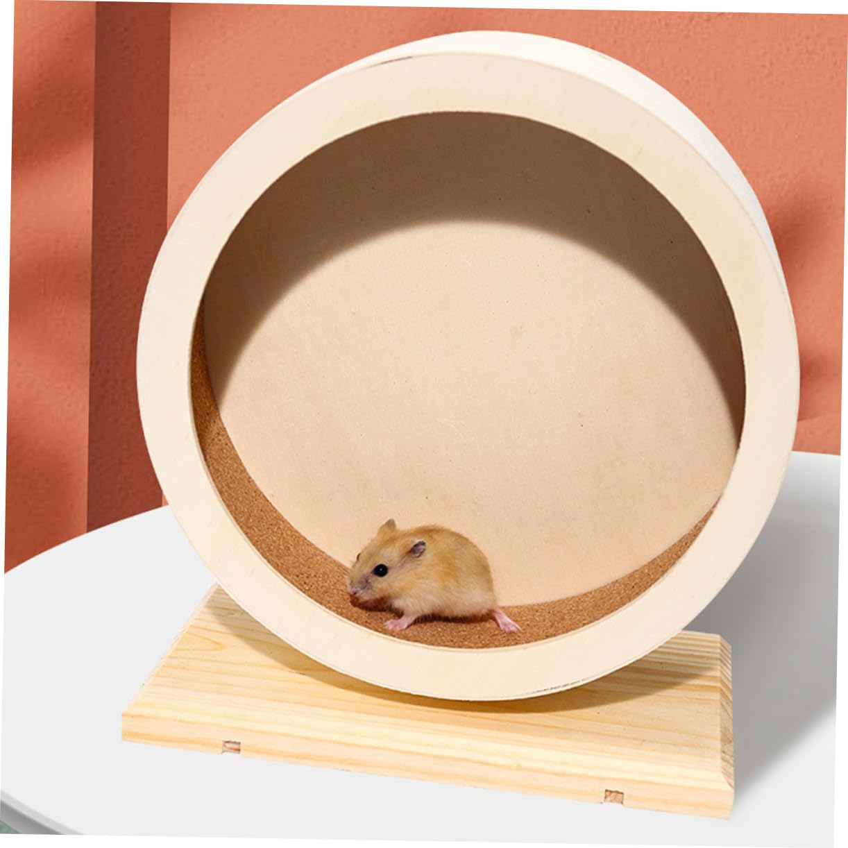 Kleines Hamsterrad Mit Kork Lauffläche Leises Laufrad Für Igel Mäuse Und Meerschweinchen Trainingsspielzeug Für Kleine Haustiere
