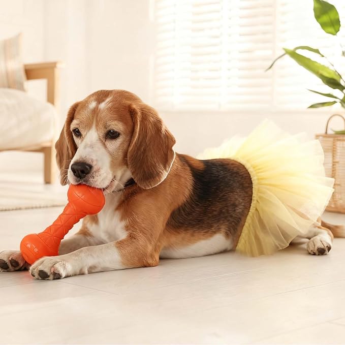 Tutú de tul para perros, disfraz falda vestido ropa mascota (L, Blanco) miniatura 5