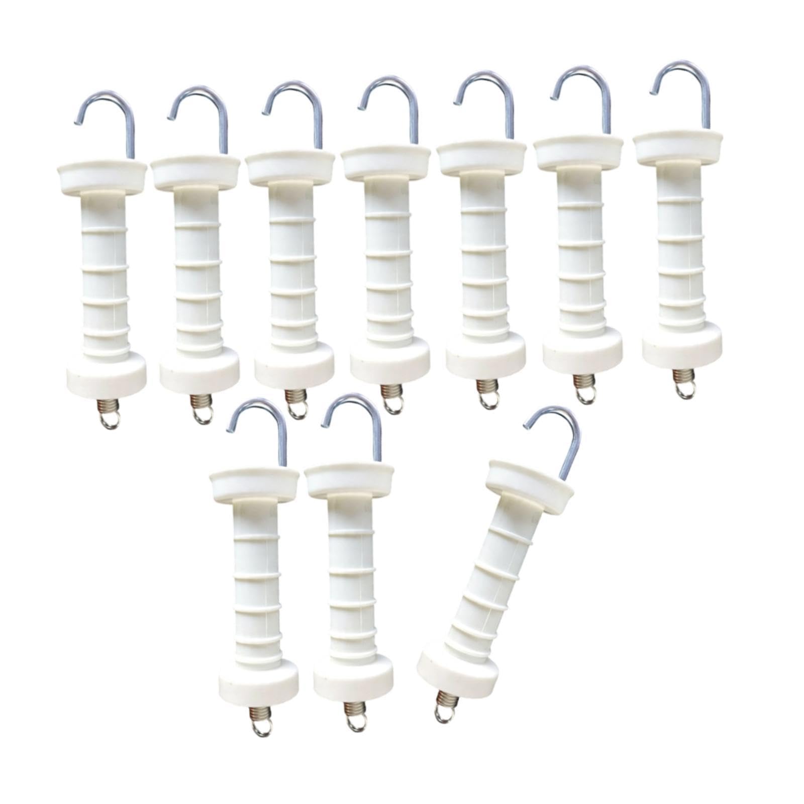 Gralara 10 Maniglie di Ricambio per cancelli elettrici per recinzioni. Componenti per sistemi di Recinzione elettrica. Maniglie per cancelli Facili da, Scanalatura