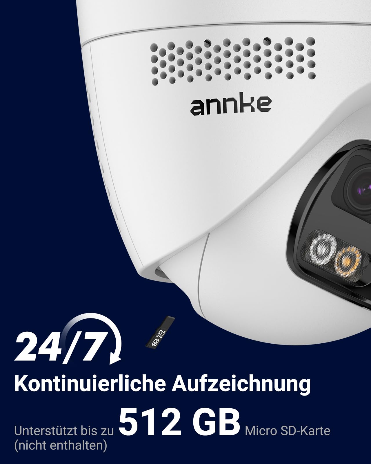 ANNKE FCD600 6MP Dual-Lens überwachungskamera aussen mit 180° Sichtwinkel, Outdoor IP-Kamera, Person/Fahrzeug-Erkennung, Farb-Nachtsicht, Zwei-Wege-Audio, 24/7 Aufzeichnung, IP67