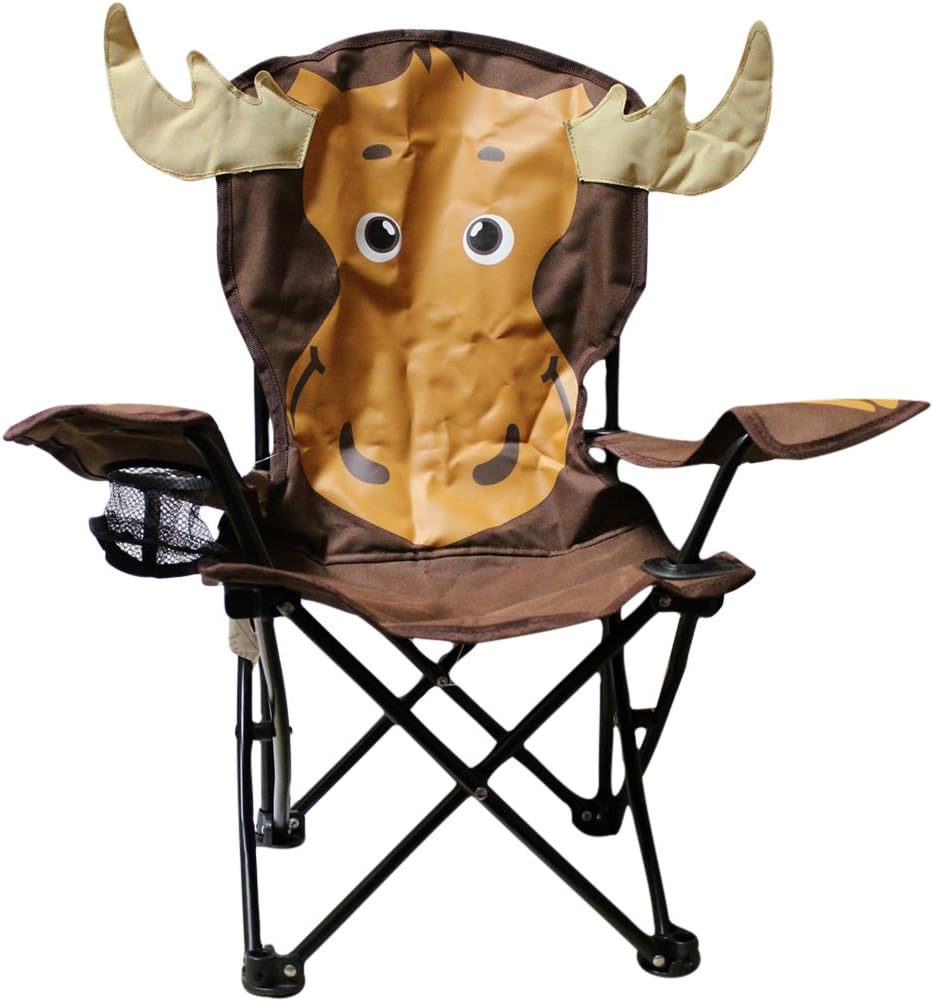 Wilcor Kid Folding Camp Chair with Cup Holder and Carry Bag