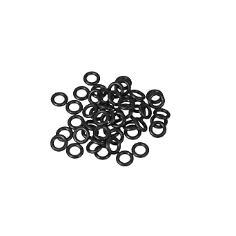 uxcell Nitrile Rubber O-Rings 10mm OD 5.6mm ID 2.2mm Width, Metric Sealing Gasket for Automotive Machine Plumbing, Pack of 50
