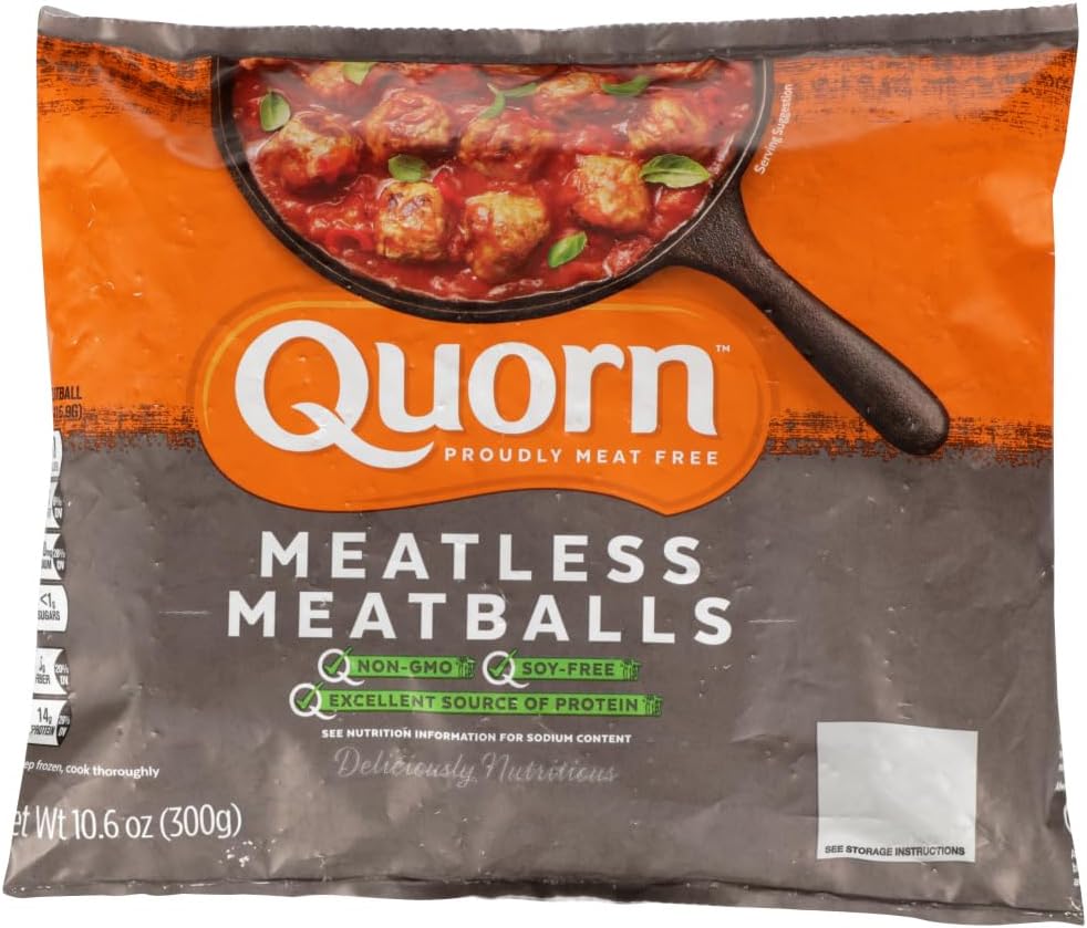 Quorn Foods Meat Free Moist and Tasty Beef Meatballs, 10.6 Ounce -- 12 per case.