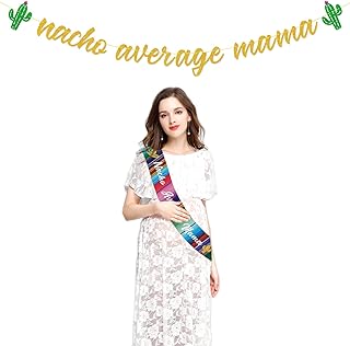 Kit de decoración de baby shower, fiesta mexicana, suministros de fiesta revelación de género, suministros de fiesta Cinco...