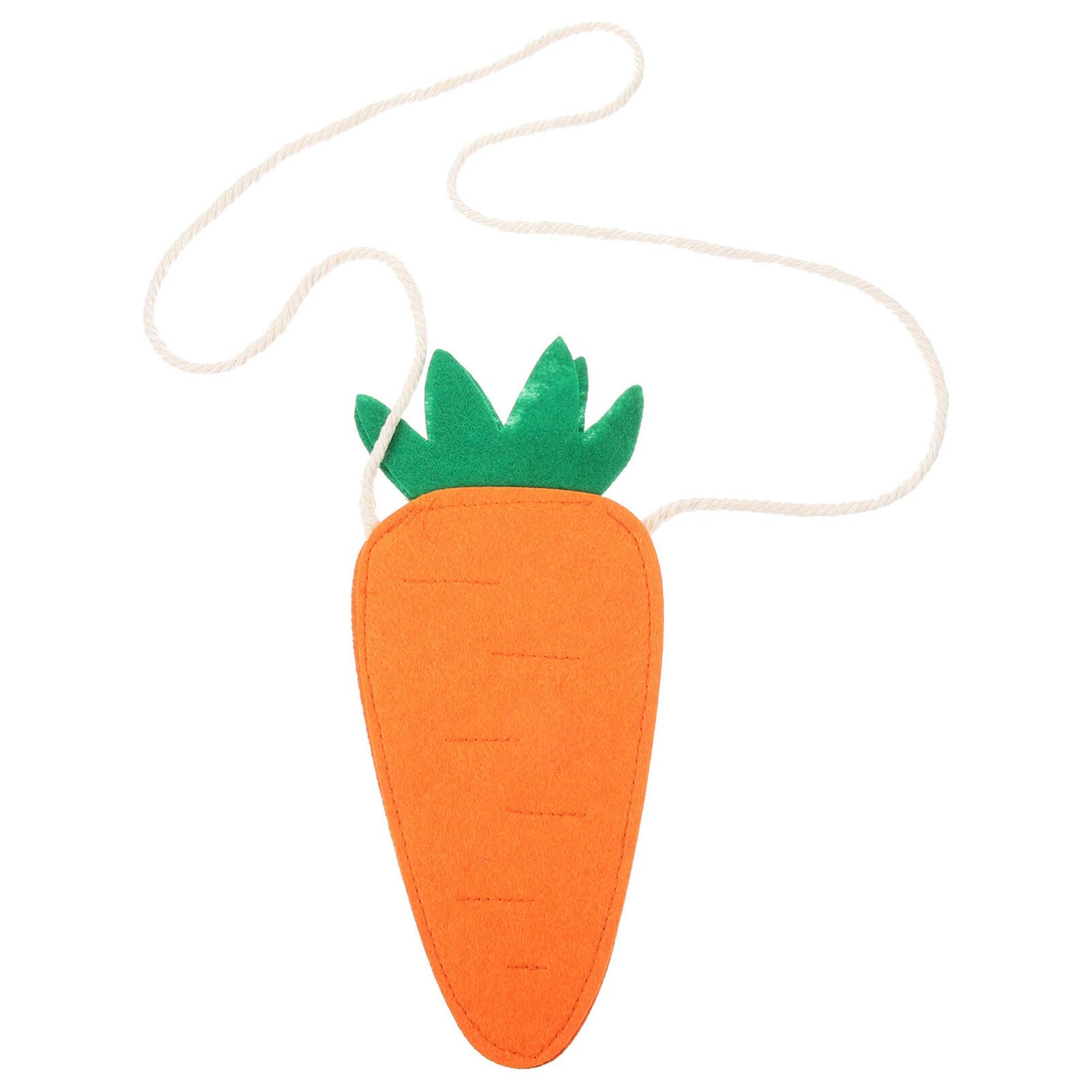 Holibanna Easter Carrot Bag Crossbody Handbag for Girls, Orange, 25.00X11.00X0.30CM