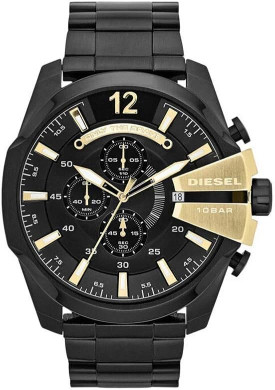 Diesel Chief Series Analog Black Over sized dial Men's Watch - DZ4338