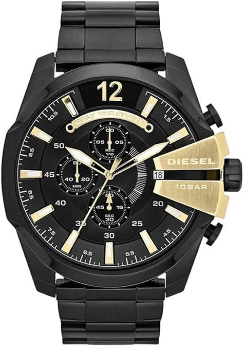 Diesel Mega Chief Watch for Men, Chronograph Men's Watch