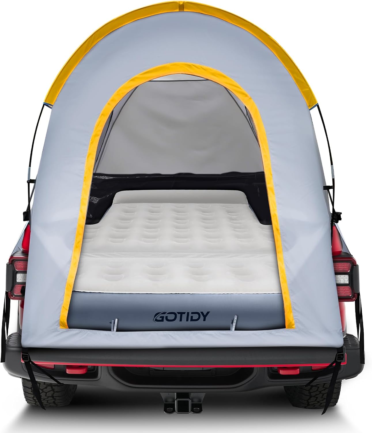 Inflatable Truck Bed Mattress for Tacoma Jeep Gladiator JT 5ft with Pickup Truck Bed Camping Tent