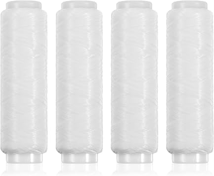 Elastic Nylon Fishing Thread, 4 PCS Invisible Fishing String Thread 0.2mm Clear Fishing-Line 820 Feet per Spool Fishing-Wire Bait Threads for Sturgeon Bass DIY Crafts