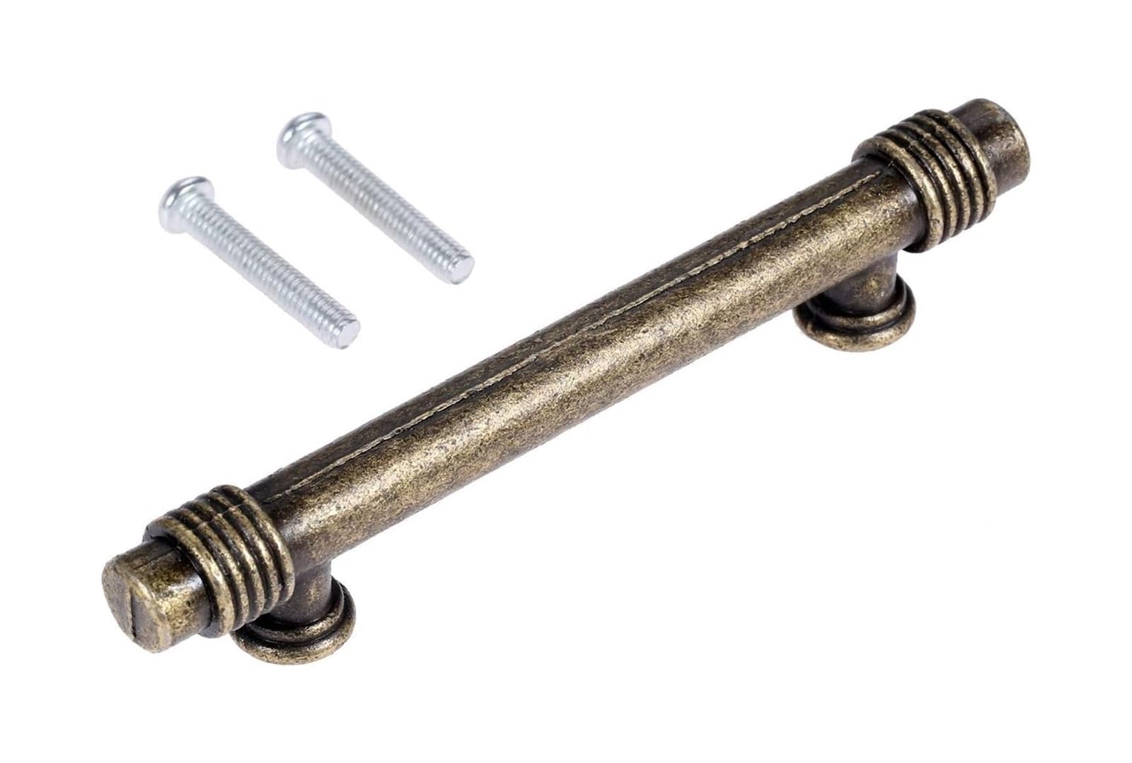 Opeximatun Kitchen Cupboard Handles, Zinc Alloy Cupboard Drawer Handles Bronze 64mm