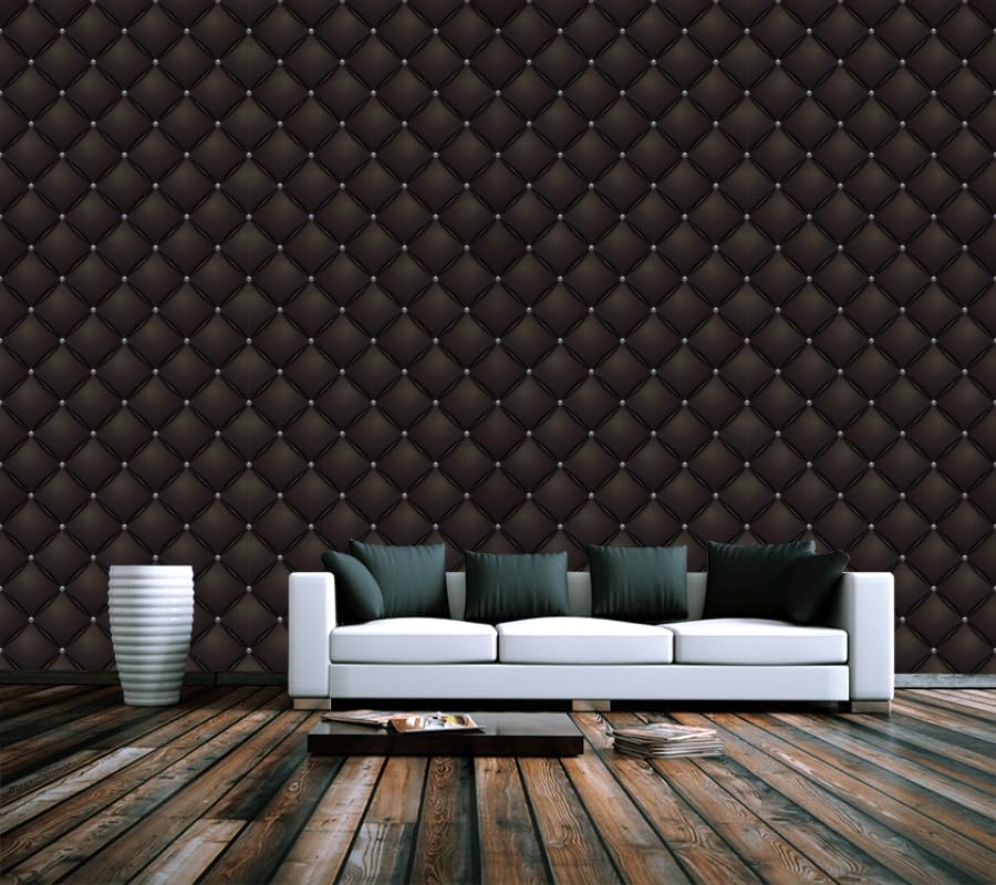 Image of Self-Adhesive 3D Decorative Abstract Wallpaper Specific Product for Bedroom, Living Room, Kids Room, Play Room, Office Wallpaper for Home Decor, Size (16x48 Inches Each Black Strip)