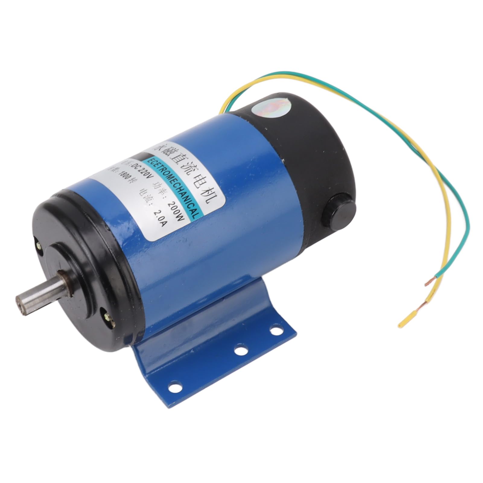 Marhynchus Motor Eléctrico de 220 V CC Motor de CC de Imán Permanente 200 W 1800 RPM Velocidad Ajustable CW CCW Asíncrono Monofásico para Uso en Talleres de Equipos Industriales