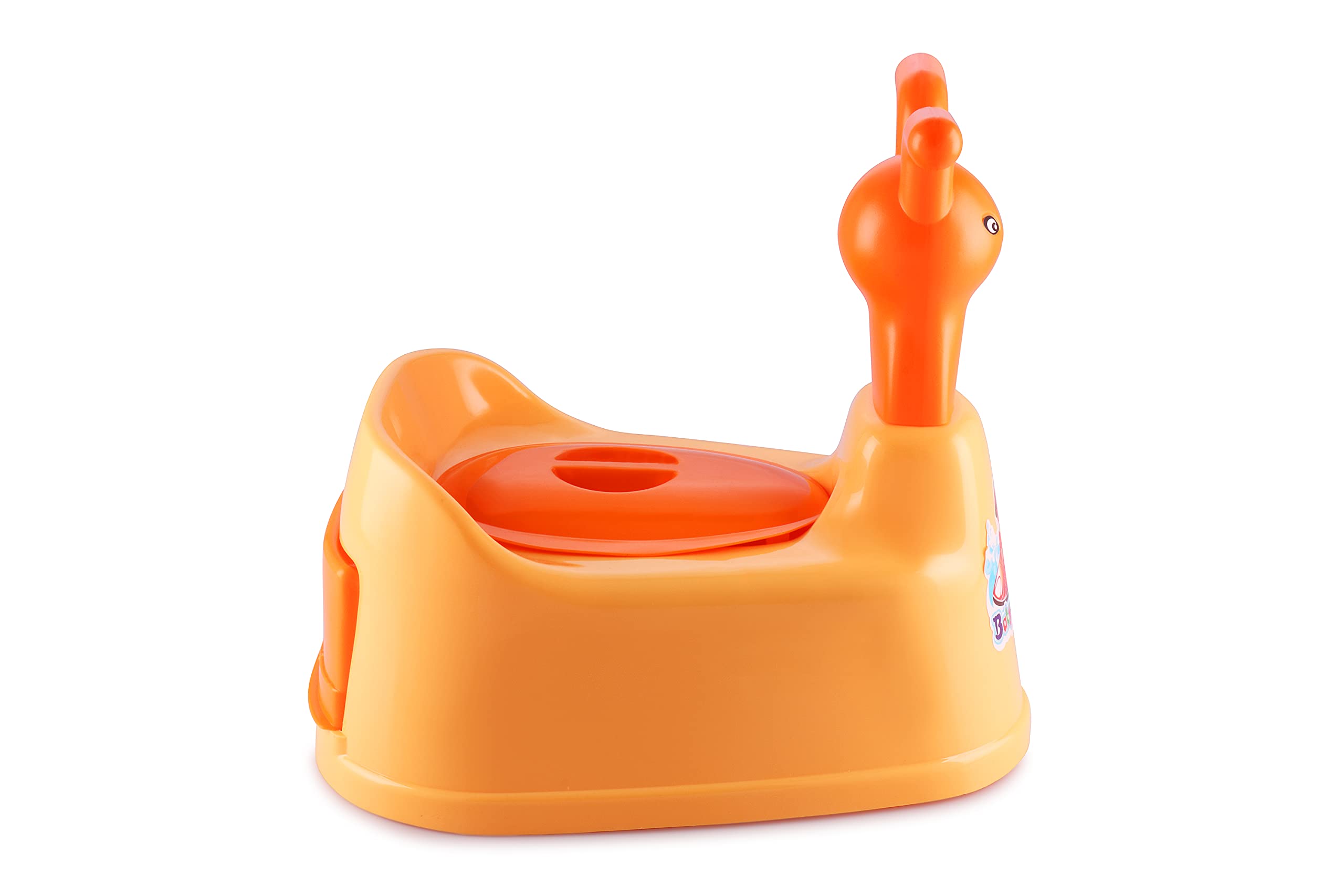 Nabhya Potty Toilet Trainer Seat/Chair with Lid and High Back Support for Toddler Boys Girls (Age 7 Months to 3 Years) (Orange)-image-9