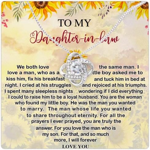 Daughter In Law Gifts Ideas, Daughter In Law Necklace, Gifts For Future Daughter In Law, Daughter In Law Birthday Gifts, Daughter-in-law Gifts From Mother In Law, Birthday Gifts For Daughter In Law
