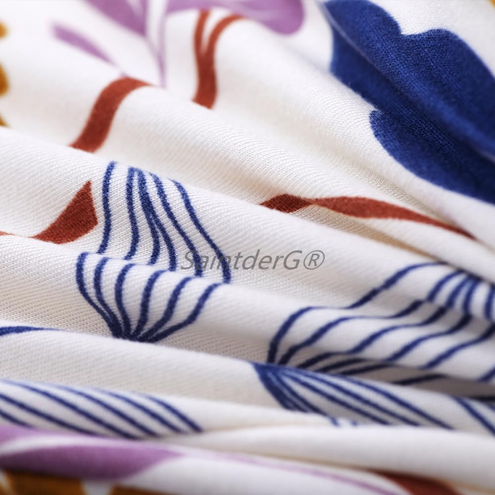 SaintderG® Coprisedie con Schienale 6 Pezzi, Lavabile Estraibile, Molto Facile da Pulire e Resistente, coprisedile, Moderna Sala da Pranzo, Hotel, Arredamento Ristorante(D, 6 pezzi)