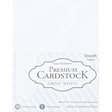 Core&apos;dinations Value Pack Smooth Cardstock 8&period;5"X11" 50&sol;Pkg-Great White
