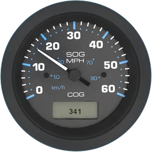 Sierra International 781-684-060P - Medidor Eclipse, velocímetro GPS de 3 pulgadas y 60 MPH