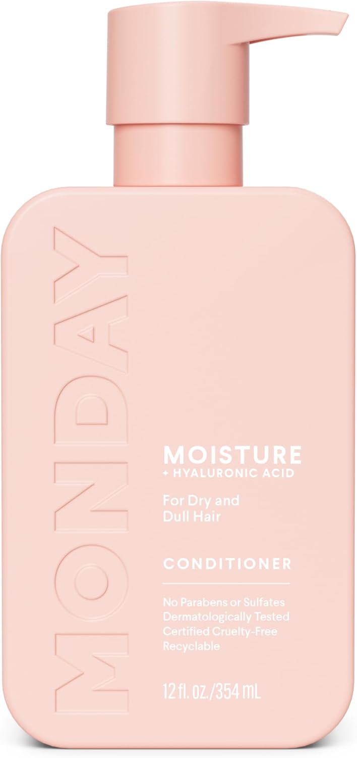 MONDAY HAIRCARE MOISTURE Conditioner with Hyaluronic Acid, Coconut Oil & Shea Butter for Dry & Dull Hair 354 mL