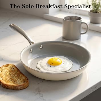 Cookware Ceramic Nonstick Frying Pans: 3Pieces Non Stick Skillet 8 9.5 11 Inches - Healthy Egg Fry Pans - Free of PTFE,PFOA,PFAS