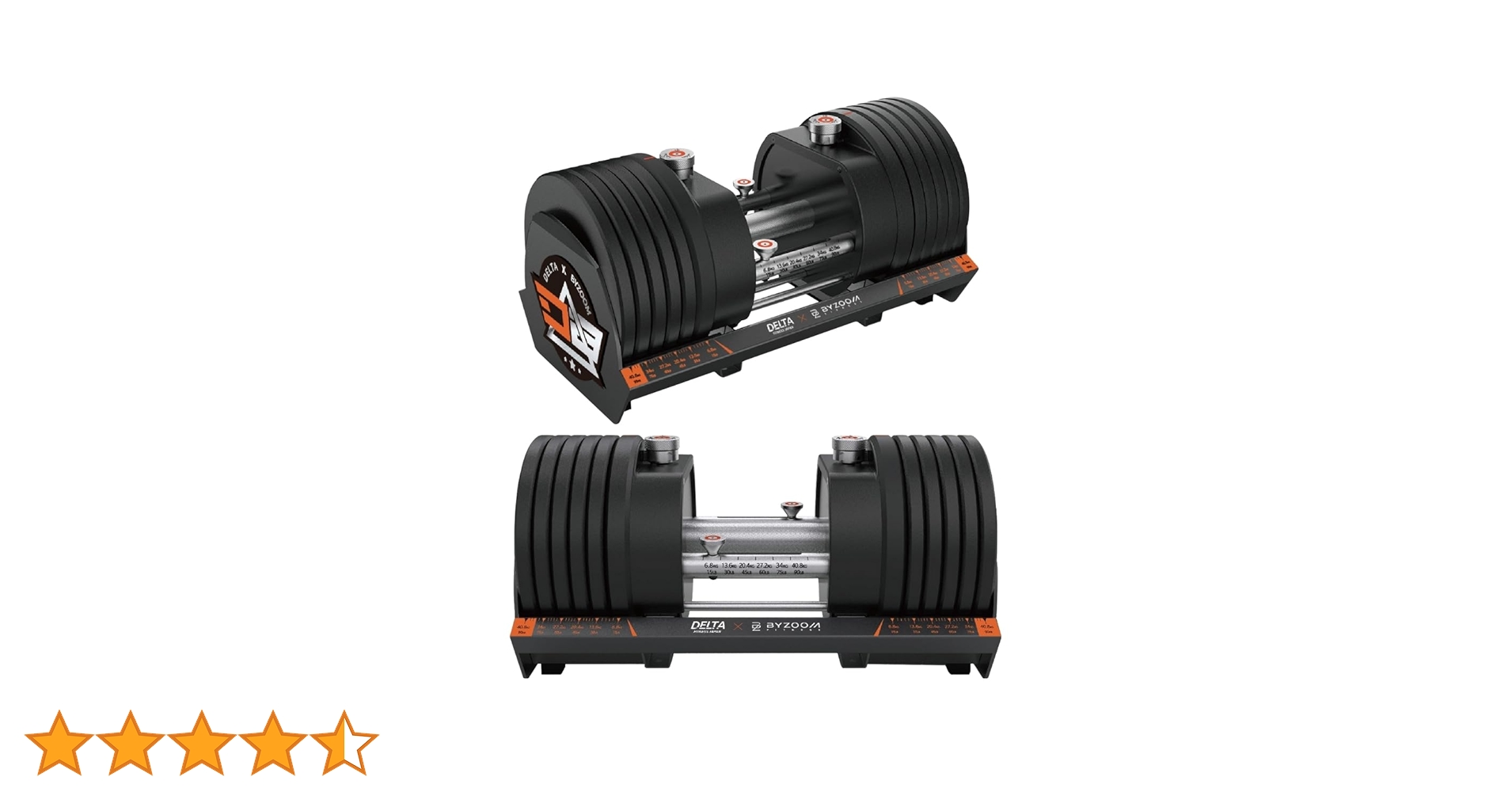 Amazon | DELTA アジャスタブルダンベル 100ポンド(45.34kg)×2