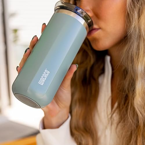 Miniatura 2 de WACACO Octaroma Grande - Taza de café aislada al vacío, 15 onzas líquidas (435ml), vaso de viaje de acero inoxidable de doble pared con tapa para