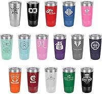 Vista 6 de Taza de viaje con texto en inglés "TRYING NOT RAISE LITTLE JERKS 20oz" con pajita grabada con láser, con divertidas citas, compara con Yeti Rambler