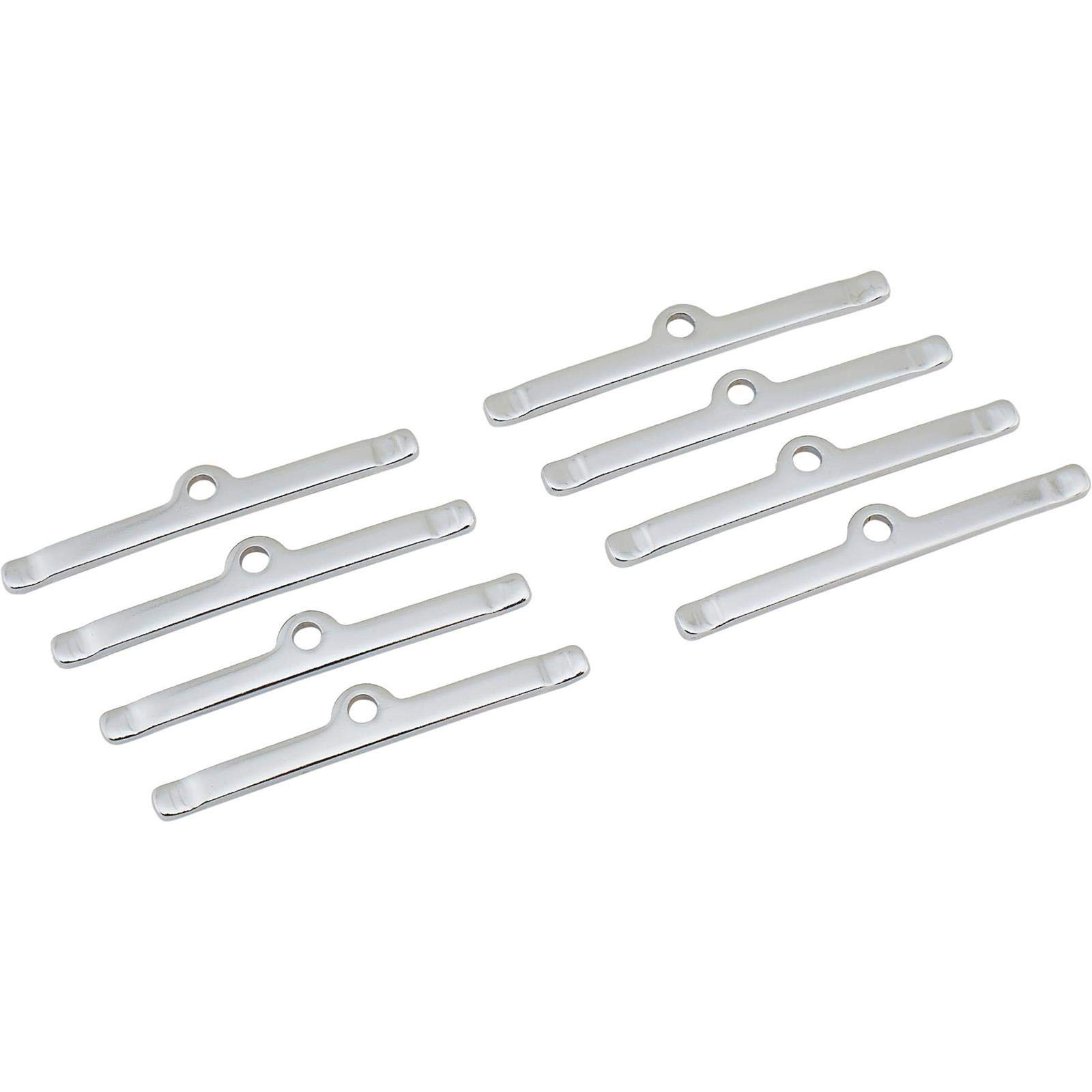 Speedway Motors Valve Cover Hold Down Clamps Set of 8 for SBC V8 Engines, 5 Inch Steel Clamps with Durable Black Finish for Secure Valve Cover