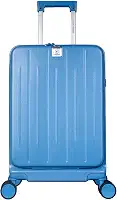 Mala de bordo viagem 10 kg Smart em ABS+PC com bolso para laptop e porta-copo