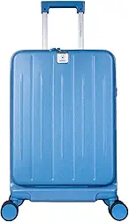 Mala de bordo viagem 10 kg Smart em ABS+PC com bolso para laptop e porta-copo