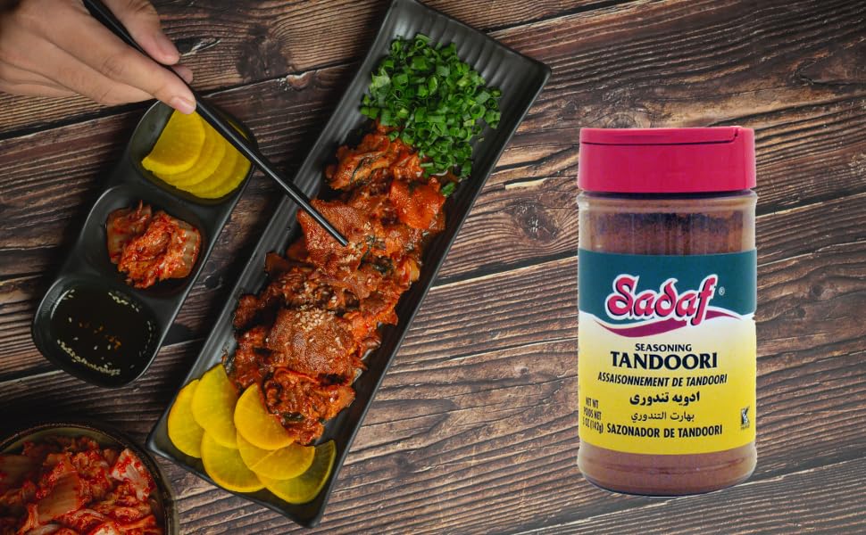 Sadaf Tandoori Seasoning - Tandoori Masala of 12 Spices - Tandoori spices for your Tikka Masala and your Butter Chicken - Indian Spice Blend - Salt-Free - 5 Oz bottle with Shaker Top image 5