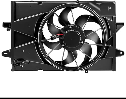 SCITOO Conjunto de motor de ventilador de refrigeración del condensador del radiador GM3115239 compatible con 2010-2017 para Chevrolet Equinox para