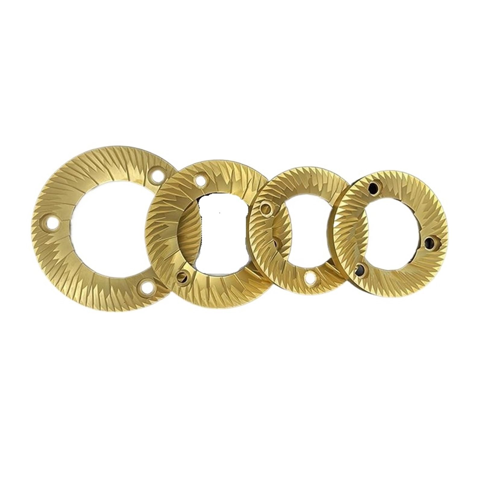 Genérico Cuchilla de molienda con cabezal cuchillo Chapado en titanio dorado, 64mm, 75mm, 83mm, for repuesto molinillo café(74mm Q18 model)