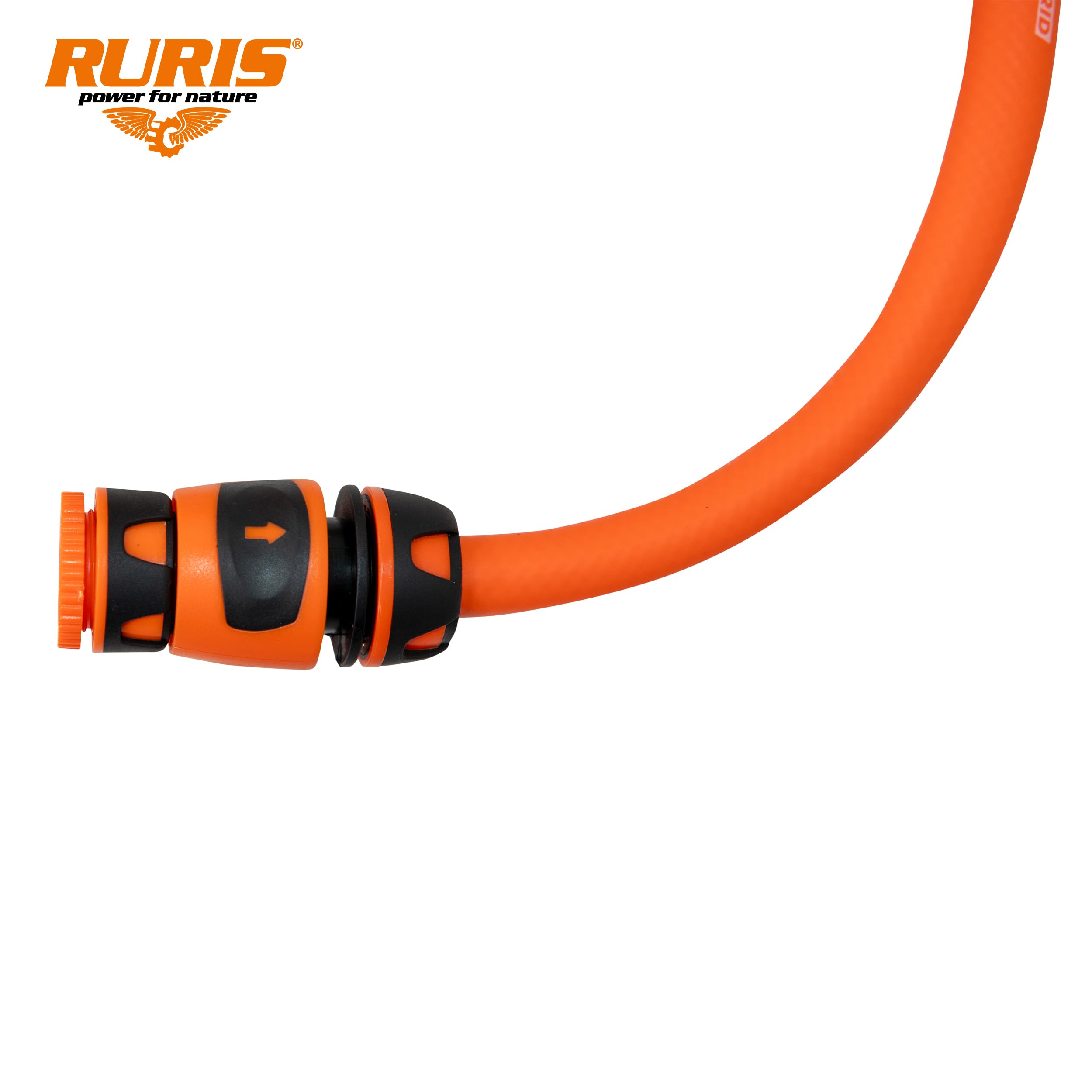 RURIS Hybrid1230 Tuyau d'Arrosage 30m 3 Couches 35 bar Anti-Vrille UV | Technologie Polyfusion, Resistance 35 bar, Protection UV, Compatible 1/2 pouce