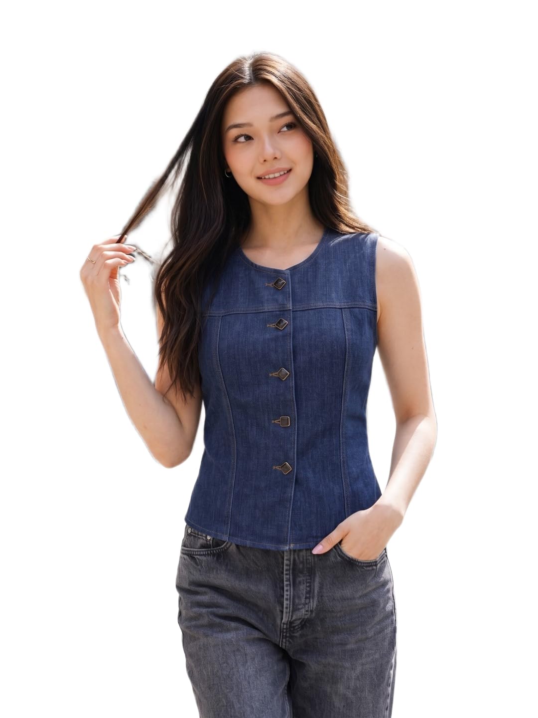 Denim Bib-Front Vest-picture-26