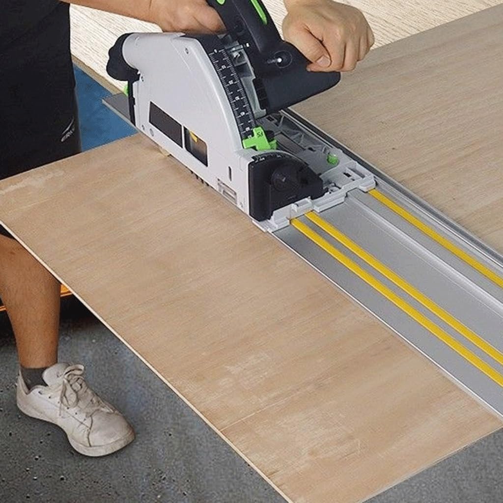 Guida per Sega Circolare, Guida lineare per Taglio, Guida per lastre di Grandi Dimensioni, per banchi da Lavoro per la Lavorazione del Legno - Componenti e Utensili(400mm)