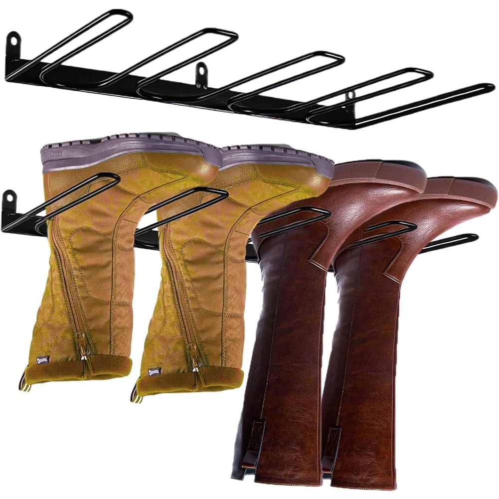 UDSKNV[KSL Tall Boot Storage for Cowboy Shoes-Boot Rack Wall Mount-Space Saving Organizer Rack