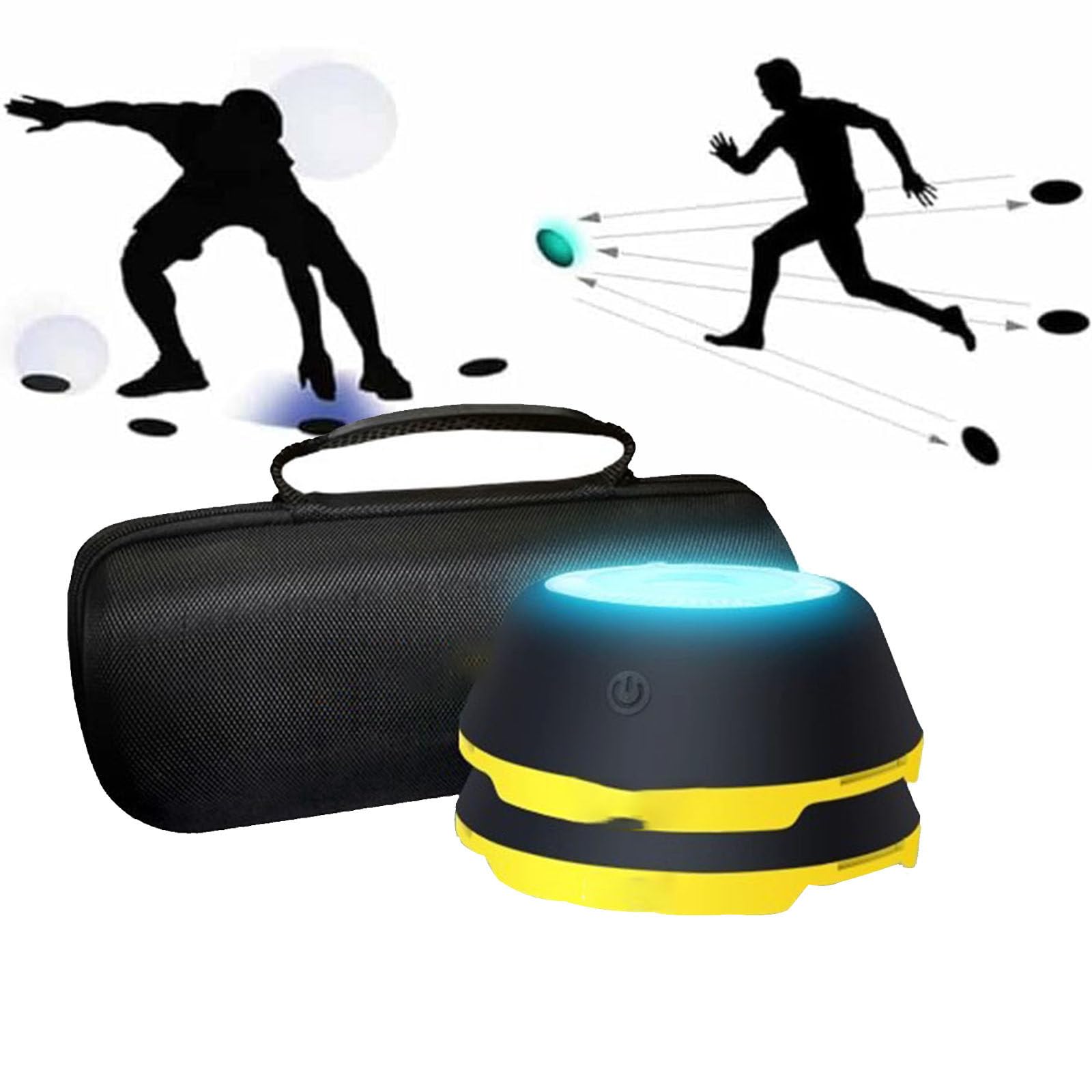 LjyAeono Reaction Training Led Lights, Agility Reaction Training Lights, Smart Lights, Improve Reaction Time, Fitness, Speed and Agility for Gyms, Sports Facilities 2Lights