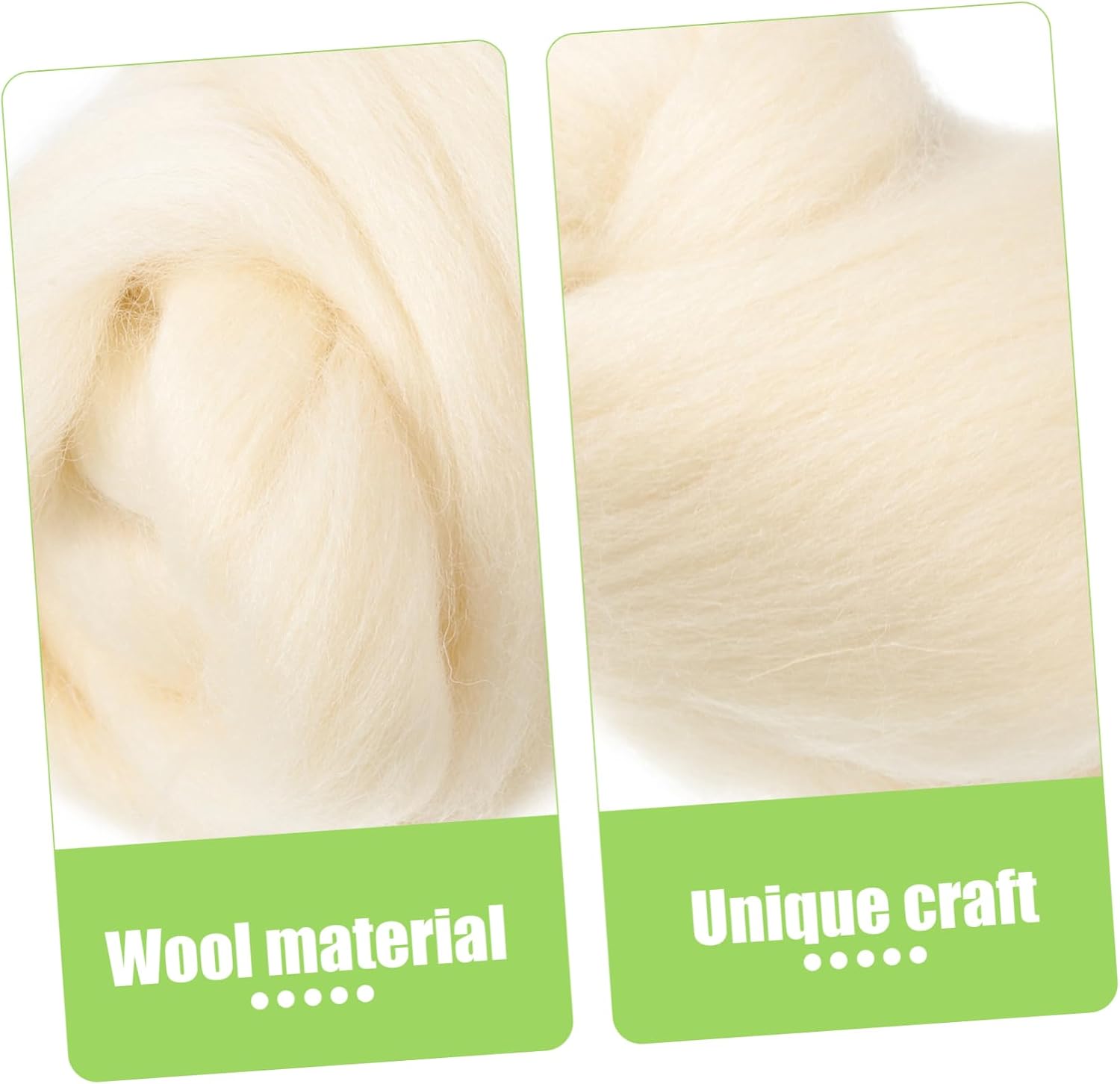 TOPPERFUN Wool Roving Yarn for Needle Felting Soft Wool Material for DIY Crafts for Wet Dry Felting Jewelry Making and Home Decoration