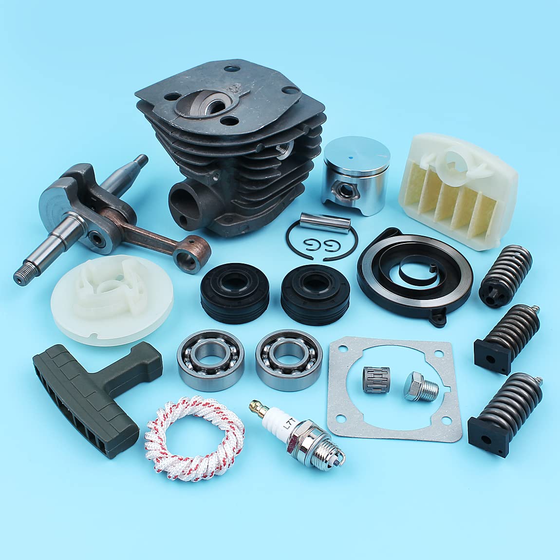 Kit de pistón de Cilindro de 44mm for Filtro de Aire Amortiguador de cigüeñal 340 345 350 Piezas de Repuesto de Motosierra Motosierra